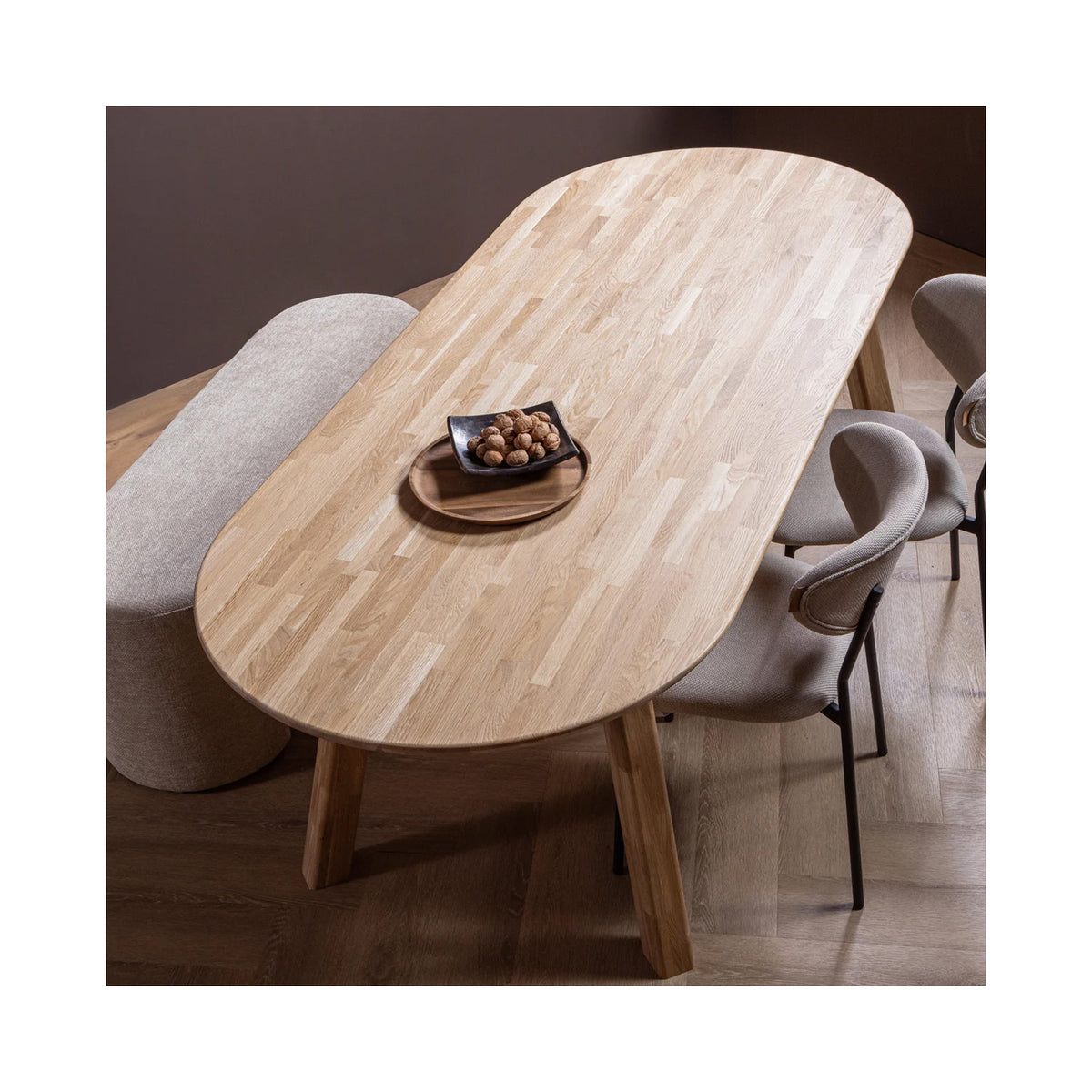 Tablo oval finger 220 x 90 cm