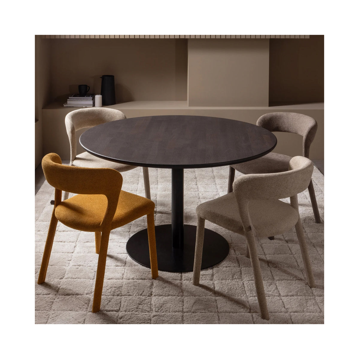 Tablo round mystic brown