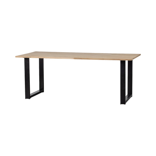 Combi-Tablo: oak & U-leg 200 x 90 cm