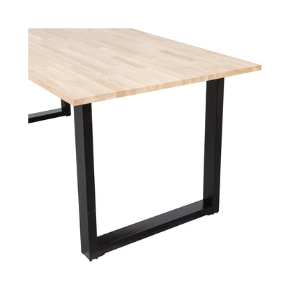 Combi-Tablo: oak & U-leg 220 x 90 cm