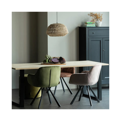 Combi-Tablo: oak & U-leg 200 x 90 cm