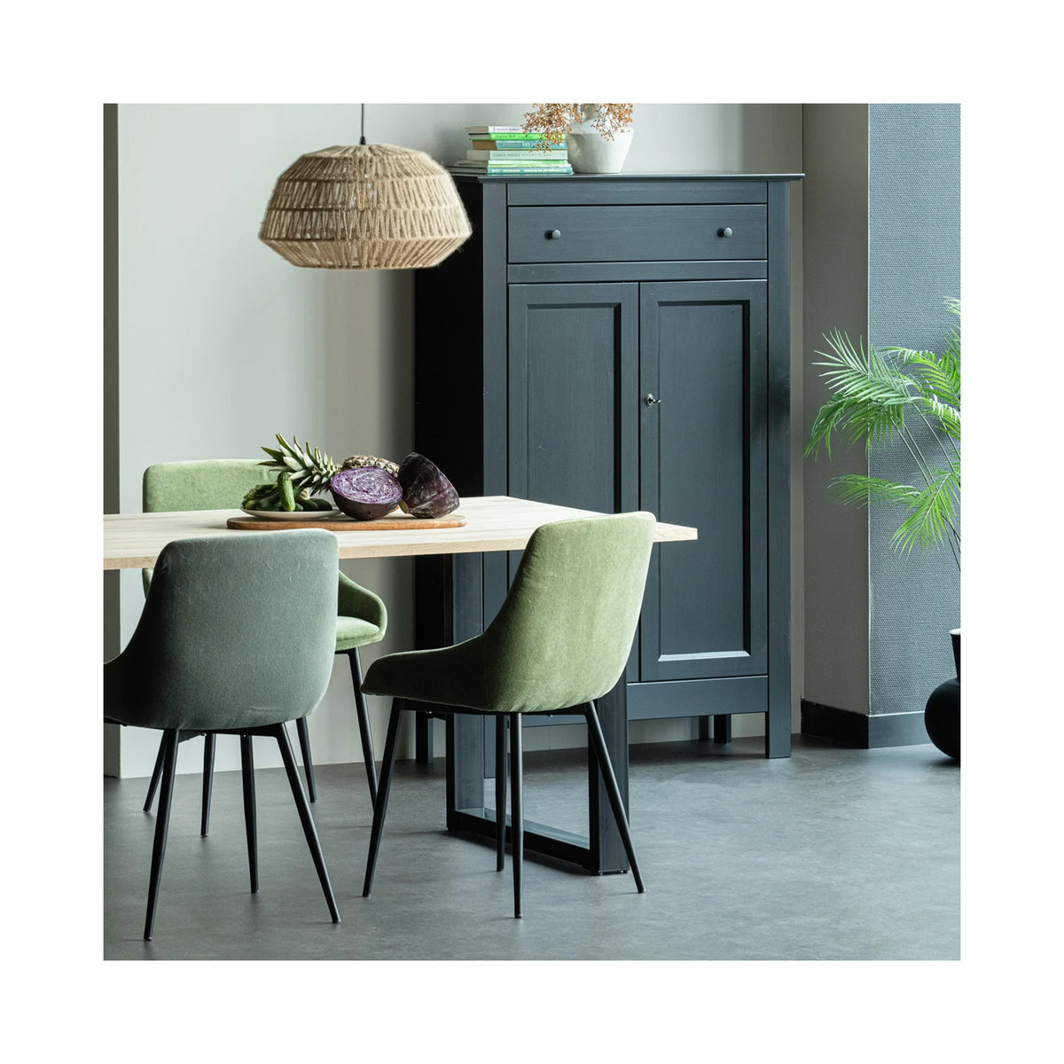 Combi-Tablo: oak & U-leg 160 x 90 cm