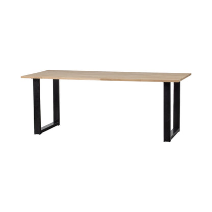 Combi-Tablo: oak & U-leg 220 x 90 cm