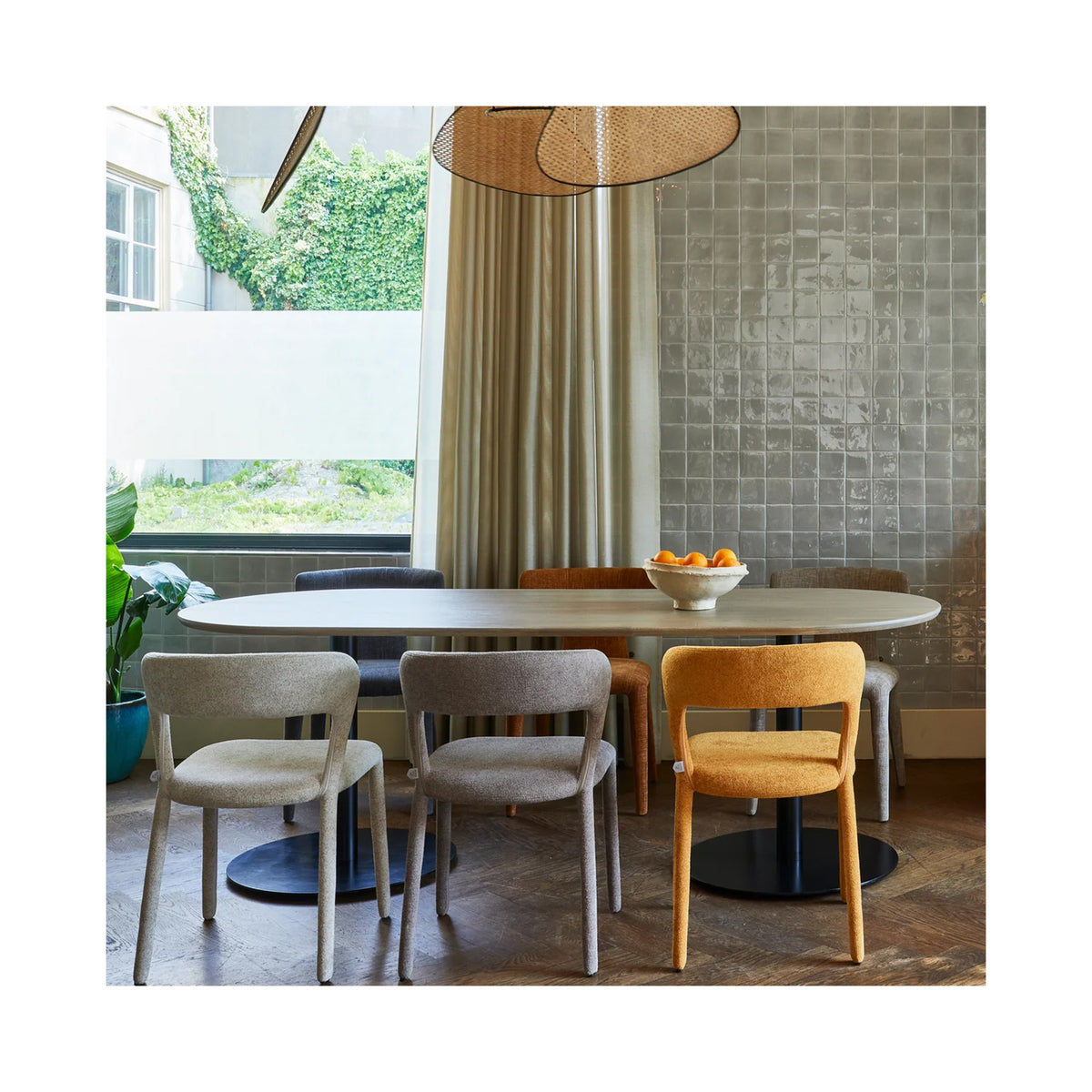 Tablo oval 220 x 90 cm